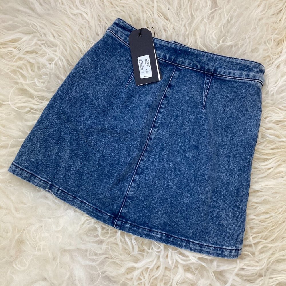 rag & bone Isabel Zip-Front Denim Mini Skirt - Picture 10 of 15